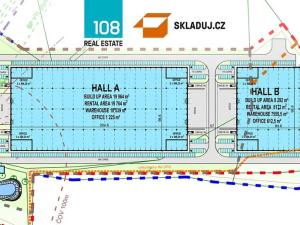 Pronájem skladu, Branišovice, 19700 m2