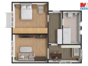 Pronájem bytu 2+1, Kladno - Kročehlavy, Jaroslava Foglara, 51 m2