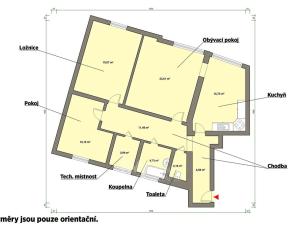 Prodej bytu 3+1, Cheb, Na Hradčanech, 103 m2