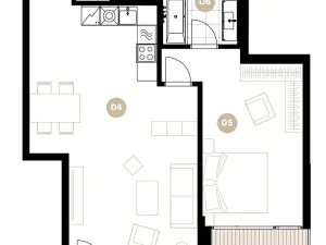 Pronájem bytu 2+kk, Praha - Smíchov, Holečkova, 74 m2