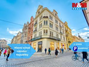 Pronájem obchodního prostoru, Plzeň - Vnitřní Město, náměstí Republiky, 227 m2