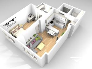 Pronájem bytu 2+kk, Praha - Libeň, Čihákova, 55 m2