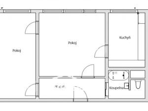 Pronájem bytu 2+1, Uherské Hradiště - Mařatice, Sadová, 44 m2