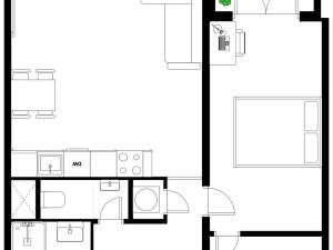 Pronájem bytu 2+kk, Praha - Žižkov, Květinková, 50 m2