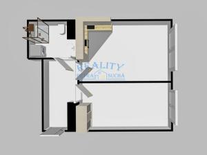 Pronájem bytu 2+kk, Praha - Strašnice, Černokostelecká, 41 m2