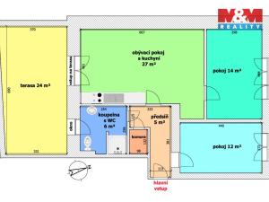 Pronájem bytu 3+kk, Ostrava, Mečnikovova, 65 m2