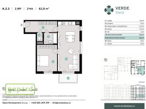 Prodej bytu 2+kk, Slaný - Kvíček, U Benaru, 62 m2