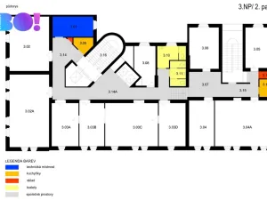 Pronájem kanceláře, Praha, Žerotínova, 100 m2
