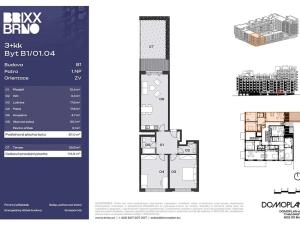 Prodej bytu 3+kk, Brno, Jihlavská, 87 m2