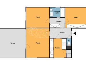 Pronájem bytu 3+1, Praha - Nebušice, K Noskovně, 70 m2