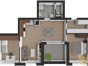 Pronájem bytu 3+kk, Tábor, Kpt. Jaroše, 73 m2