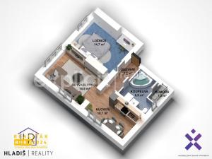 Prodej bytu 2+1, Zlín, Prlovská, 51 m2