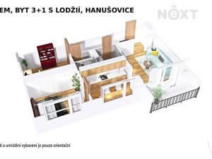 Pronájem bytu 3+1, Hanušovice, Zábřežská, 60 m2