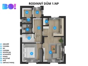 Prodej rodinného domu, Bystřice, 130 m2
