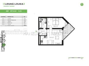 Pronájem bytu 2+kk, České Budějovice, Volejbalistů, 50 m2