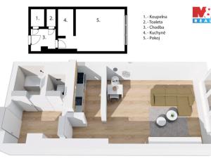 Prodej bytu 1+kk, Havířov - Šumbark, Zvonková, 28 m2