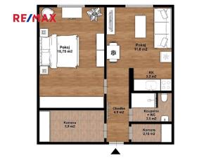 Prodej bytu 2+kk, Pardubice, Luďka Matury, 49 m2