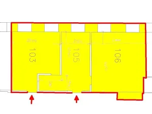 Pronájem kanceláře, Brno, Cejl, 93 m2