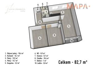Prodej bytu 3+kk, Bílina - Mostecké Předměstí, Důlní, 78 m2