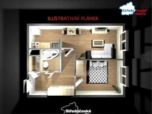 Pronájem bytu 2+kk, Praha - Háje, Mendelova, 42 m2