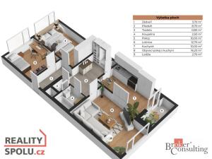 Pronájem bytu 3+1, Praha - Chodov, Doubravická, 71 m2