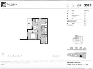 Pronájem bytu 2+kk, Praha, Zlochova, 51 m2