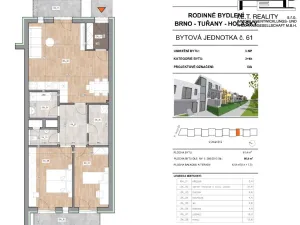 Prodej bytu 3+kk, Brno - Holásky, 87 m2