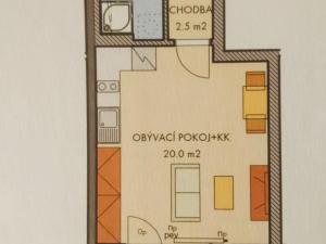 Pronájem bytu 1+kk, Praha - Dolní Měcholupy, Honzíkova, 27 m2