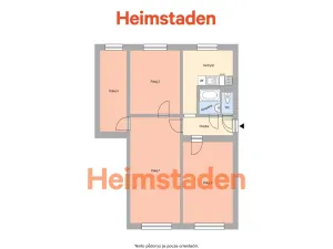 Pronájem bytu 4+1, Havířov - Město, E. F. Buriana, 78 m2