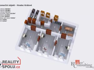 Prodej ordinace, Hradec Králové, Komenského, 134 m2