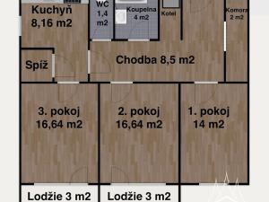 Pronájem bytu 3+1, Čáslav, Čeplova, 72 m2