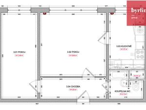 Prodej bytu 2+1, Ostrava, Bohumíra Četyny, 43 m2