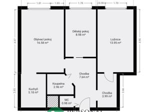 Prodej bytu 3+kk, Mělník, Sportovní, 66 m2