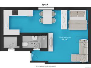 Pronájem bytu 1+kk, Říčany - Jažlovice, Jažlovická, 38 m2