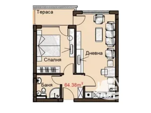 Prodej bytu 2+kk, Aheloy, Bulharsko, 52 m2