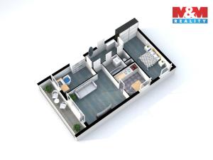 Prodej bytu 3+1, Praha - Záběhlice, Ostružinová, 58 m2