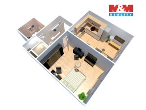 Prodej bytu 2+kk, Praha - Holešovice, Jirečkova, 52 m2