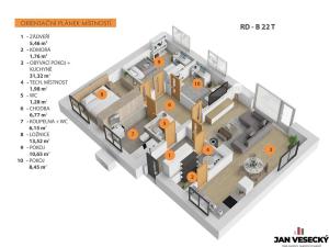 Prodej rodinného domu, Býkev, 87 m2