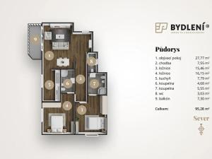 Prodej bytu 3+kk, Teplice, U Nových lázní, 91 m2