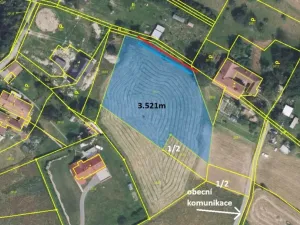 Prodej pozemku pro bydlení, Vračovice-Orlov, 3521 m2