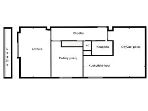 Pronájem bytu 3+kk, Praha - Břevnov, Na Petřinách, 62 m2