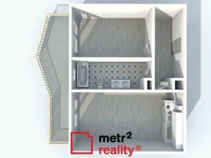 Pronájem bytu 2+kk, Olomouc, U solných mlýnů, 63 m2
