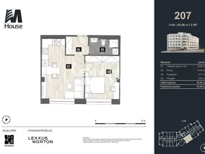 Prodej bytu 2+kk, Praha - Vršovice, Murmanská, 43 m2