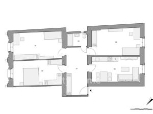 Prodej bytu 3+1, Praha - Nusle, Horní, 95 m2