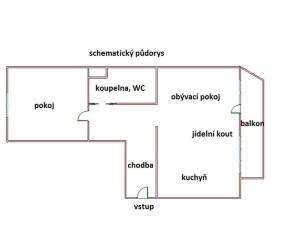 Pronájem bytu 2+1, Kladno, Vojtěcha Lanny, 51 m2