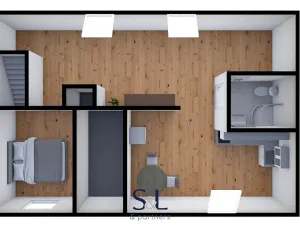 Pronájem bytu 2+1, Mimoň, Nádražní, 45 m2