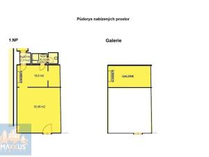 Pronájem obchodního prostoru, Praha - Karlín, Šaldova, 57 m2