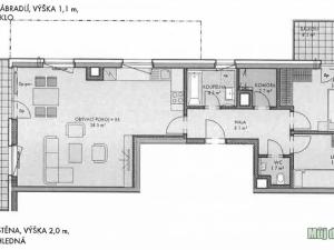 Pronájem bytu 3+kk, Praha - Prosek, Letňanská, 83 m2