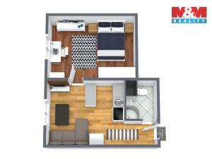 Prodej bytu 1+1, Chodov, Luční, 36 m2