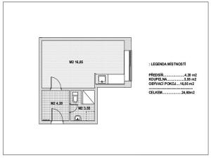 Pronájem bytu 1+kk, Brno, Svitavské nábřeží, 24 m2